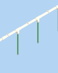 FLUSH DRAIN KIT,6LN,OVERHEAD L/BREATHER(TWO REQUIRED F/SPLIT